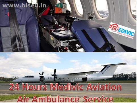 24 Hours Medivic Aviation Air Ambulance Service in Silchar with ICU MD Doctors