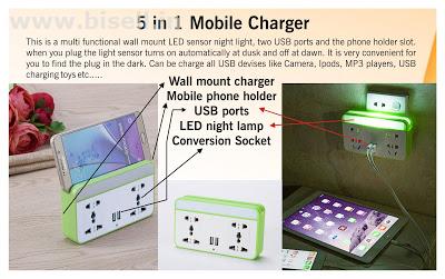 5 in 1 Mobile Charger