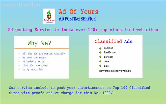 Ad posting service on top 100 classified sites