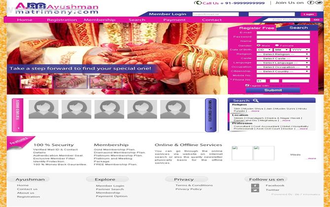 Affordable and customized matrimonial website designer Bhopal