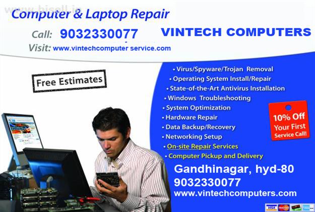 All Types of Computer  Desktops and Laptops Service   Repair & Sales Hyd (Bholakpur) 9397974748