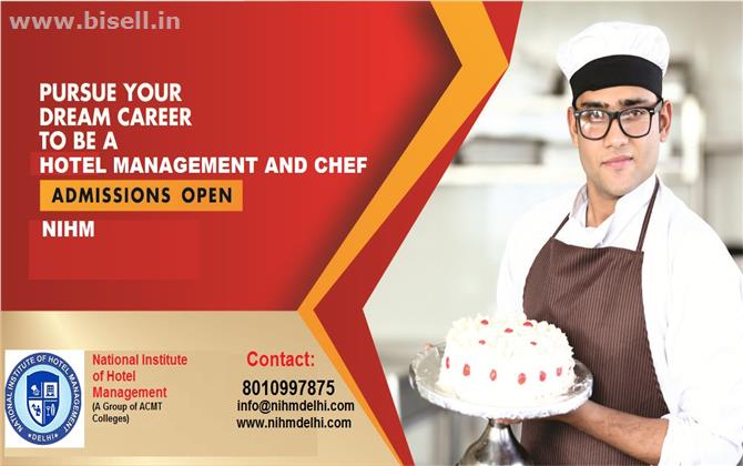 AMAZING CHANCE TO GET DIRECT ADMISSION IN NIHM, HOTEL MANAGEMENT