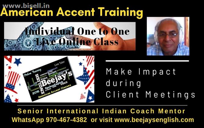 American Accent Training with One Tutor for One Person Exclusivity