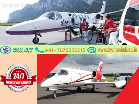 At low cost with Medical Benefit by Sky Air Ambulance from Ranchi to Delhi