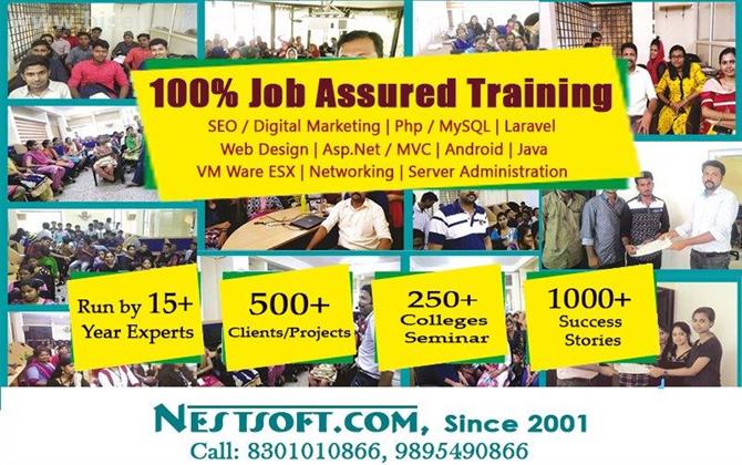 Best Training With Assured Jobs in Kochi Kerala | nestsoft.com