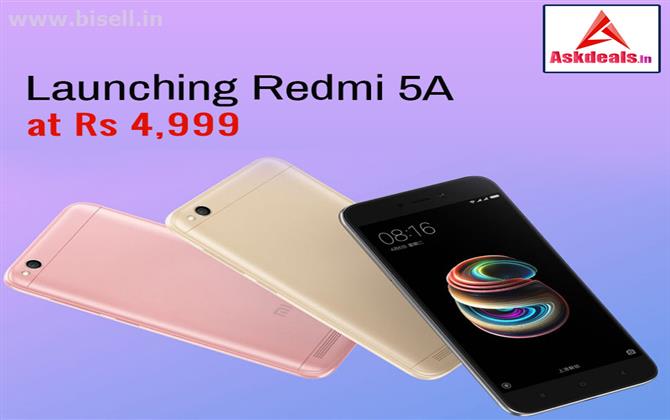 Book Now Online Xiaomi redmi 5a available @Askdeals