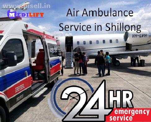 Book Rescue Facility Air Ambulance Service in Shillong Anytime