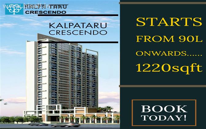 Buy 2,3 BHK Apartments Kalpataru crescendo waked pune