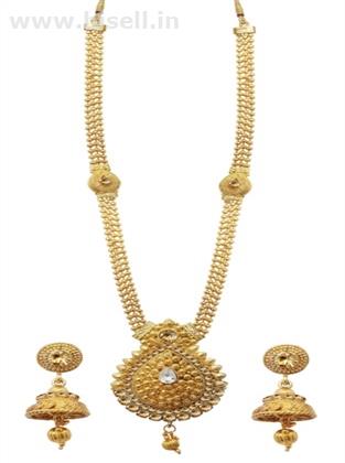 Buy Alloy Golden Neckalce Set Online at Shoppyzip