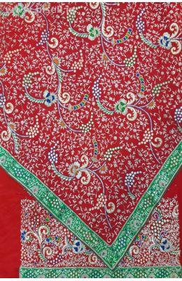 Buy Hand Embroidered Zardozi Pure Silk Suit | Luxurionworld