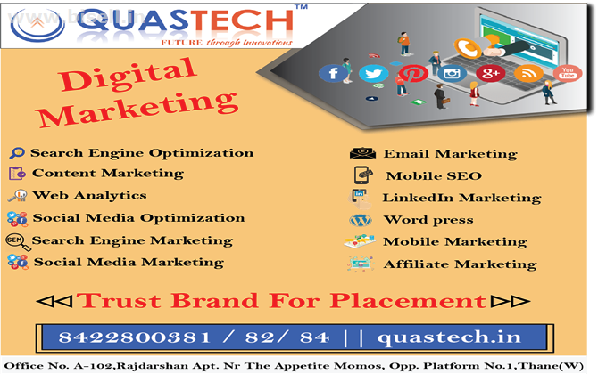 Digital Marketing Course Training Institute With 100% Placement | QUASTECH