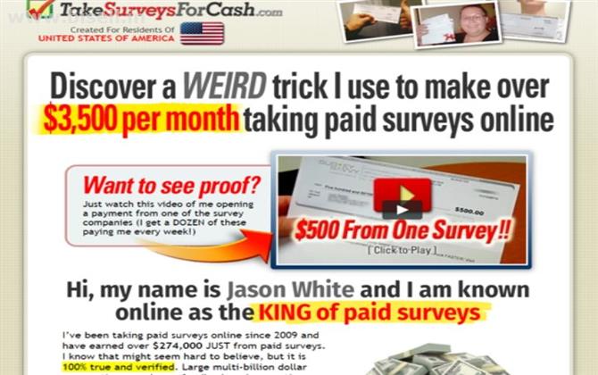 Earn $300-$500+ a day taking high end surveys..