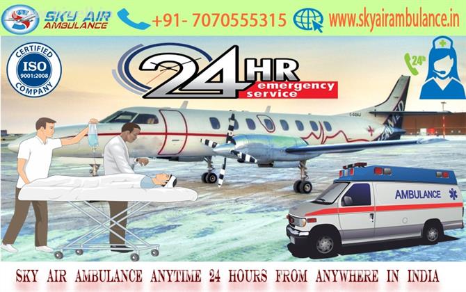 Easily Transfer Patients with Sky Air Ambulance from Varanasi to Delhi