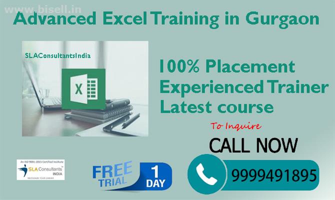 Enroll for Advanced Excel Training Course in Gurgaon at SLA Consultants Gurgaon