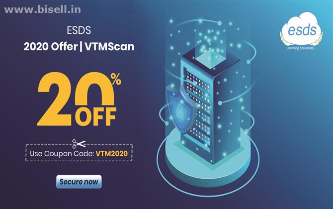 ESDS VTMScan offer : Get 20% OFF on Web Security Scanning