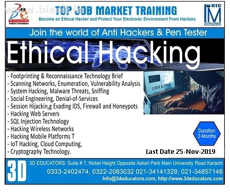 ETHICAL HACKING TRAINING - 3D Educators