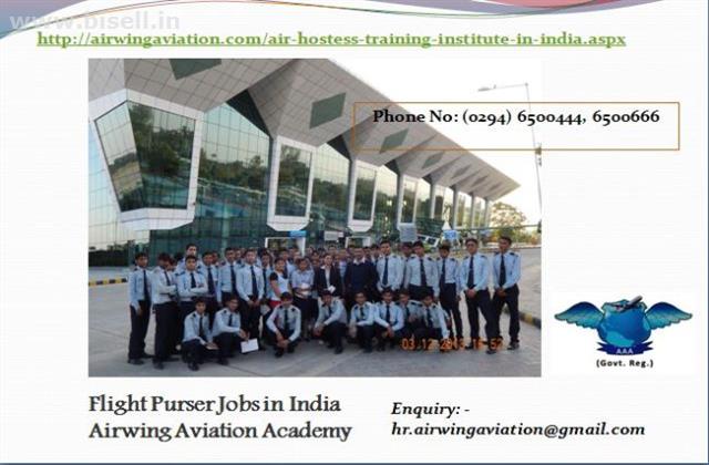 Flight Purser Jobs in India Airwing Aviation Academy