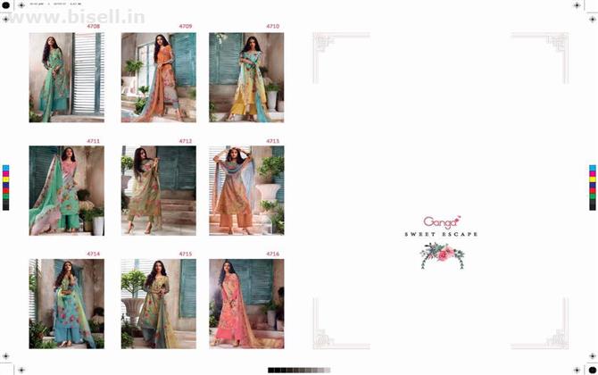 GANGA SWEET ESCAPE WHOLESALE COTTON SALWAR SUIT SUIT