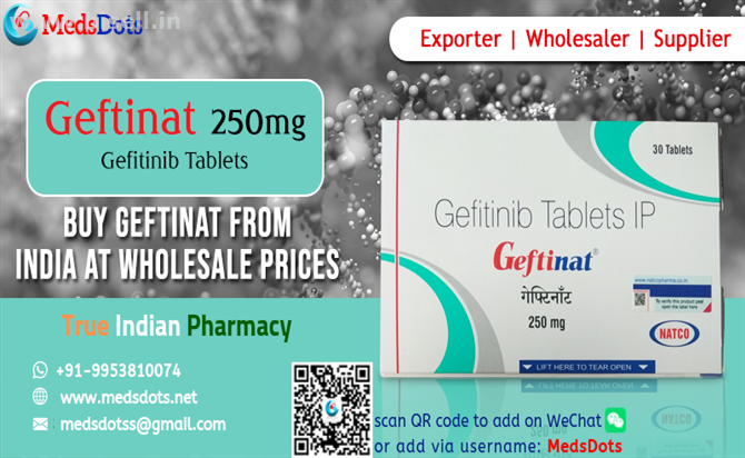 Gefitinib 250mg Life expectancy | Indian Iressa Supplier | Gefitinib 250mg tablets price India