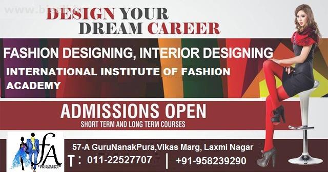 GET DIRECT ADMISSION IN FASHION DESIGNING IN IIFA