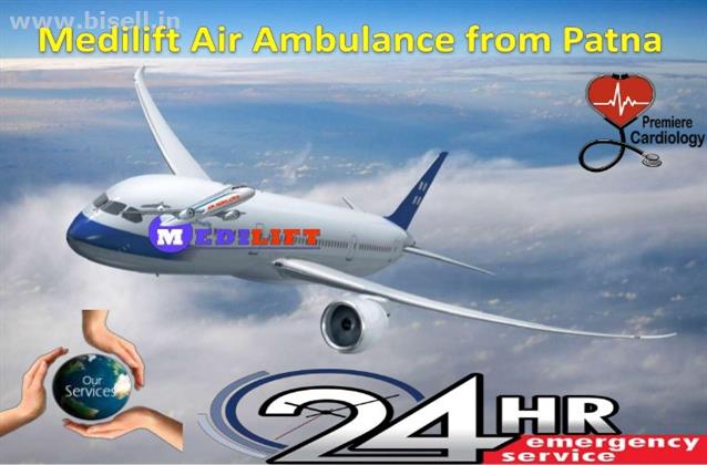 Get Doctors Facility Medilift Air Ambulance from Patna to Mumbai Anytime