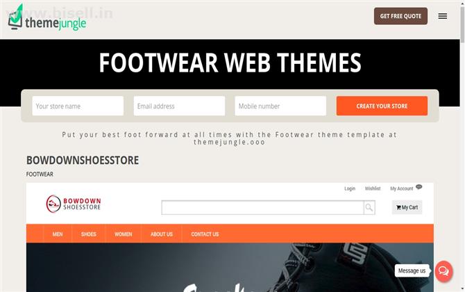 Get Free bowdownshoesstore Website Templates Online for Business From ThemeJungle