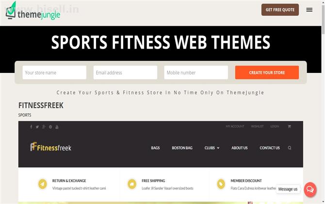 Get Free fitnessfreek Website Templates Online for Business From ThemeJungle