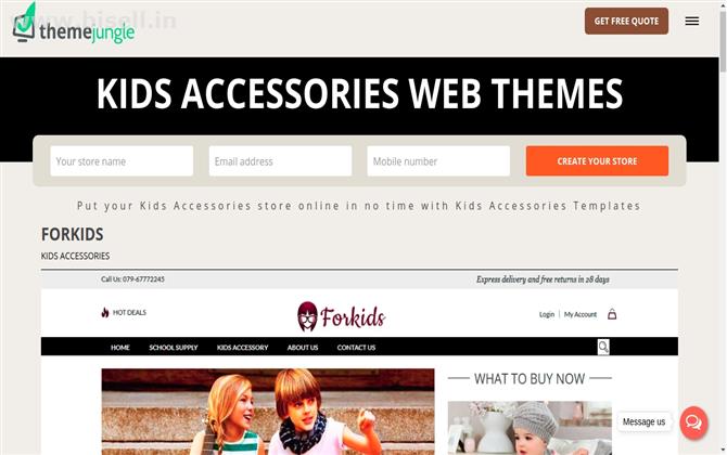 Get Free forkids Website Templates Online for Business From ThemeJungle