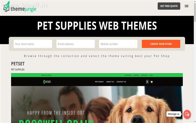 Get Free petset Website Templates Online for Business From ThemeJungle