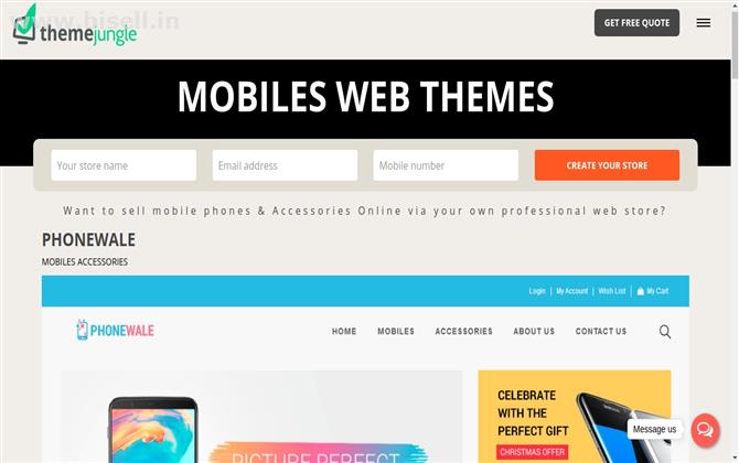 Get Free phonewale Website Templates Online for Business From ThemeJungle