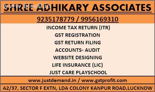 GST Registration, GST Return Filing, PAN Card, Income Tax Return Filing,  Import Export License, Accounting,  Auditing