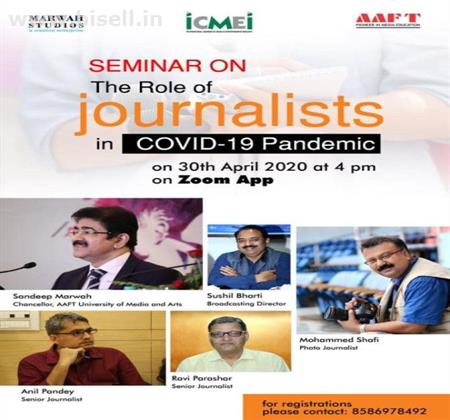 ICMEI Presented Webinar on Role of Journalists In Covid 19