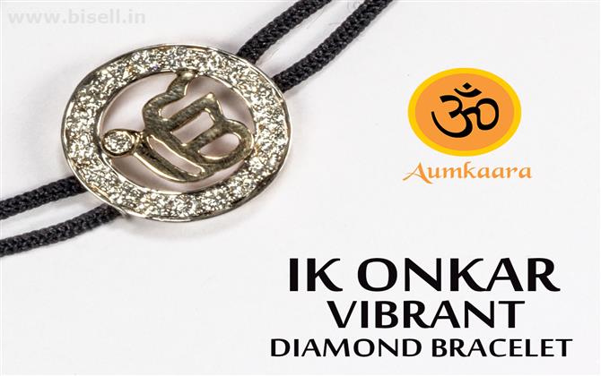 Ik Onkar Vibrant Diamond Bracelet