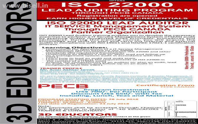 ISO 22000 Lead Auditor Course in Pakistan - Food Safety Management System