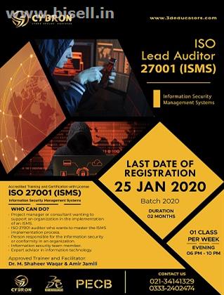 ISO Lead Auditor 27001 (ISMS) Information Security Management System