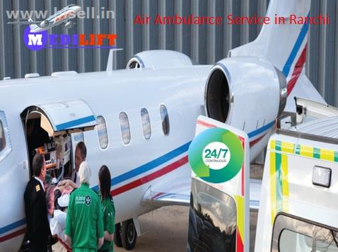 Low fare Air Ambulance Service in Ranchi by Medilift