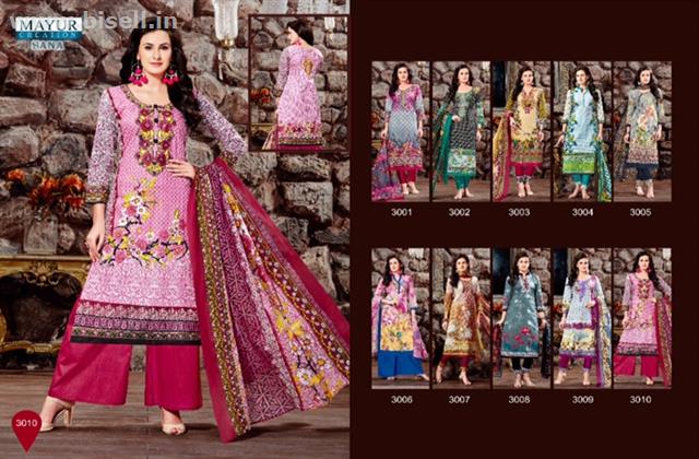 MAYUR SANA LONG KARACHI VOL 3 WHOLESALE KARACHI COTTON SALWAR SUIT