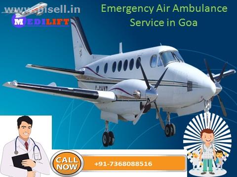 Medical Emergency Charter Air Ambulance Service in Goa by Medilift