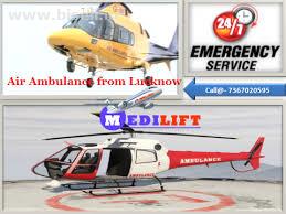 Medilift Air Ambulance from Lucknow to Delhi Avail with Best ICU Medical Service