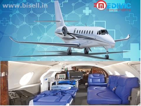 Medivic aviation Air Ambulance Service in Siliguri with Full ICU setups