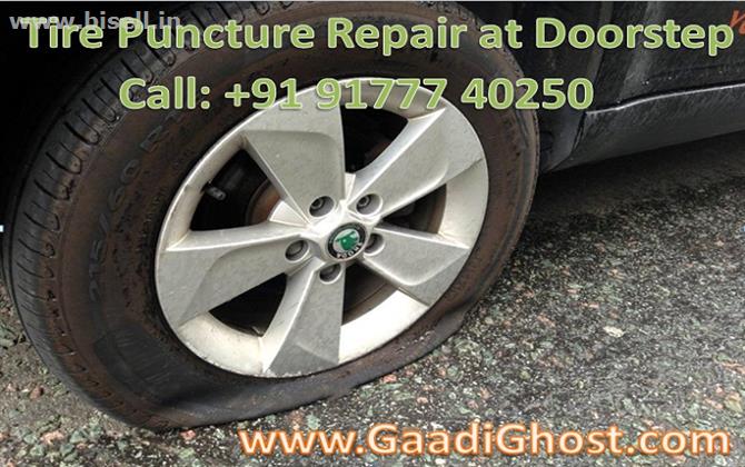 Mobile Tyre puncture repair in Miyapur, Kukatpally