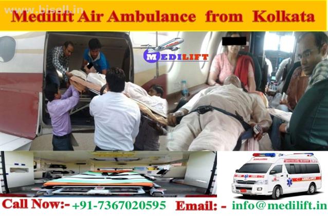 Now Easily Book Medilift Air Ambulance from Kolkata to Bangalore Anytime