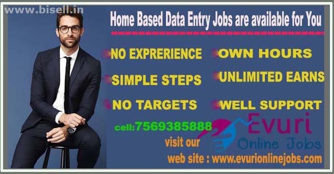 Part Time Home Based Data Entry Work   Home Based Copy Paste Form Filling Job