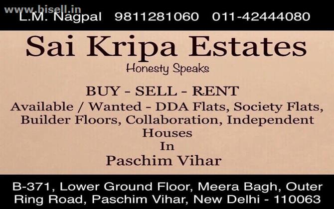 Real estate services in paschim vihar