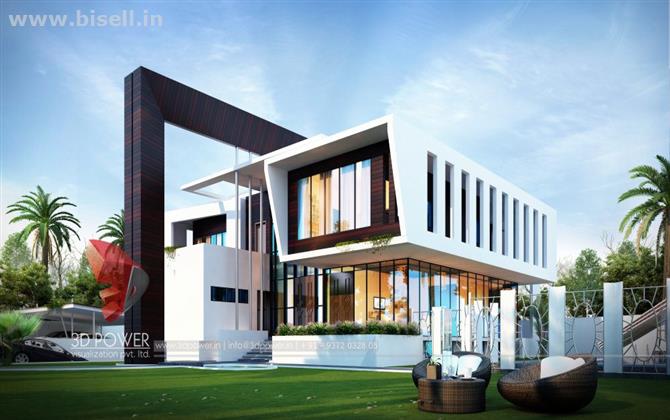 Remarkable 3D Bungalow Elevation Designing From One Of The Top Companies 3D Power.