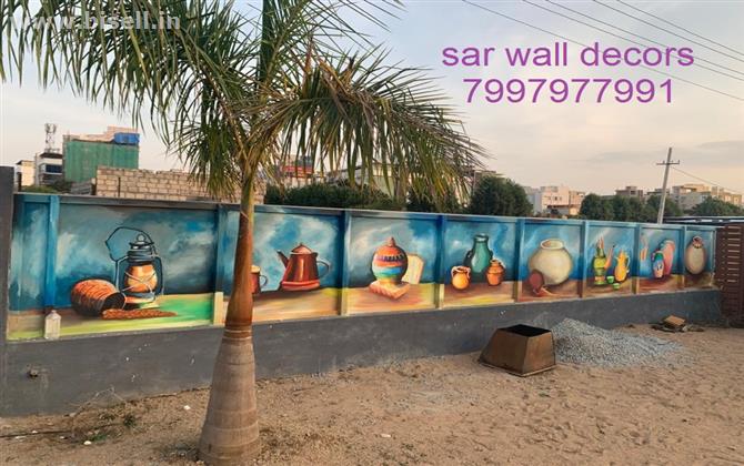 Restaurant Wall Painting in Hyderabad