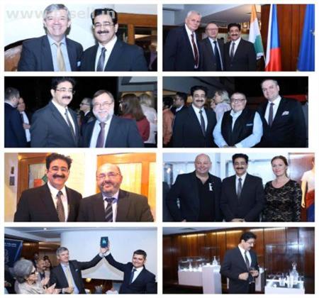 Sandeep Marwah at Exhibition of Crystal Products at Czech Republic