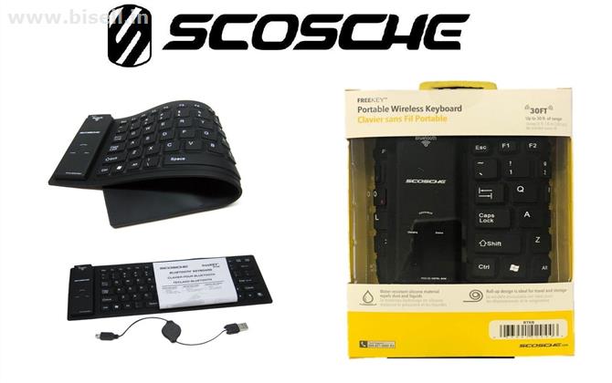 Scosche portable wireless bluetooth keyboard