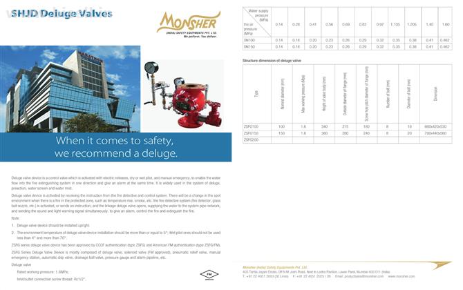 SHJD Deluge Valves By Monsher In India