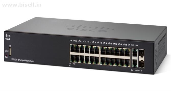 Shop Online Gigabit PoE Smart Switch cisco sg250-26p | Delhi | India